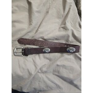 ZEP PRO BOYS BROWN LEATHER BELT ADJUSTABLE Deer Hunting Size Small